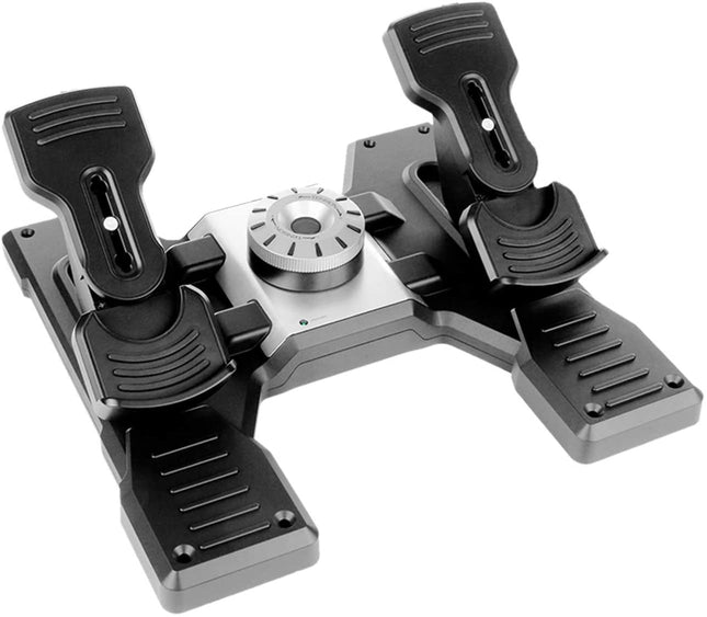 Logitech G PRO Flight Rudder Pedals – Pedales de Timón de Vuelo Realista para Simuladores de PC