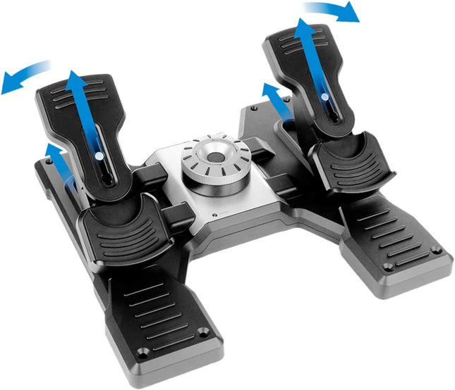 Logitech G PRO Flight Rudder Pedals – Pedales de Timón de Vuelo Realista para Simuladores de PC